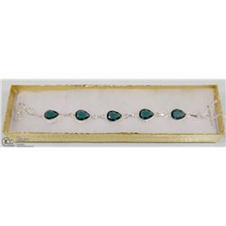 #32-SWISS BLUE TOPAZ GEMSTONE BRACELET