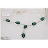 Image 1 : #31-SWISS BLUE TOPAZ GEMSTONE NECKLACE