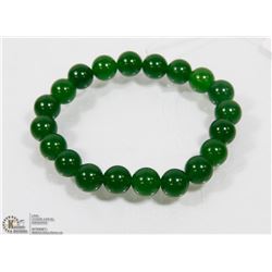 #3-GREEN JADE BRACELET  BEAD