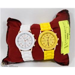 LOT OF 2 NEW GENEVA WATCHES