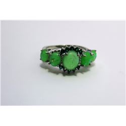 5 - PALE GREEN FIRE OPAL5 STONE  RING