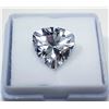 Image 1 : 18 - TRILLIUM CUT WHITE SAPPHIRE (LAB)