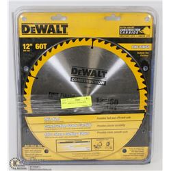 4 ASSORTED 12" SAW BLADES,