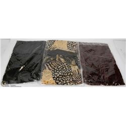 LOT OF THREE WOMENS FASHION SCARVES