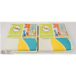 LOT OF TWO CIRCO SHOWER CURTAINS