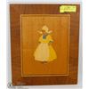 Image 1 : HANDCRAFTED DUTCH WOOD PICTURE 12"X15"