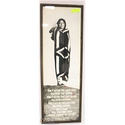 GALLERY WOOD FRAMED CREE INDIAN