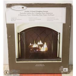 NEW 3-PANEL FIREPLACE SCREEN.