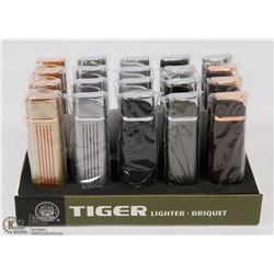 CASE OF 20 TIGER TORCH LIGHTERS
