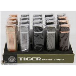 CASE OF 20 TIGER TORCH LIGHTERS