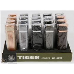 CASE OF 20 TIGER TORCH LIGHTERS