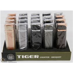 CASE OF 20 TIGER TORCH LIGHTERS