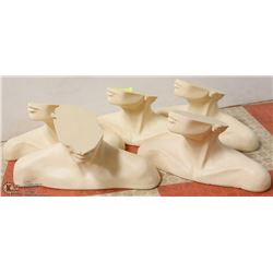 LOT OF 5 HALF HEAD DISPLAYS