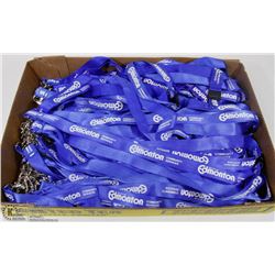FLAT OF 50 LIGHT BLUE LANYARDS