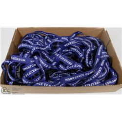FLAT OF 50 DARK BLUE LANYARDS