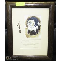 GALLERY WOOD FRAMED WOLF SONG PRINT