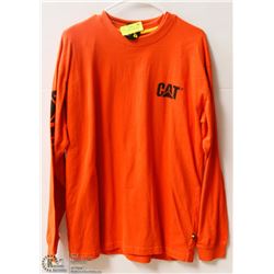 2 CAT SIZE LARGE LONG SLEEVE SHIRTS RED