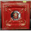 Image 1 : RED MEDALLION WITH SPANISH SWORDS 23"X23"