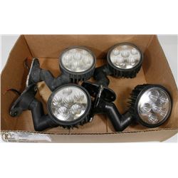 FOUR 12V LED LIGHTS.