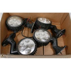 FOUR 12V LED LIGHTS.