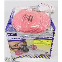PAIR OF NORTH HALF MASK RESPIRATORS SIZE LARGE W/