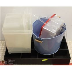 LOT OF STORAGE CONTAINERS