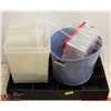 Image 1 : LOT OF STORAGE CONTAINERS