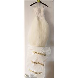 17) WEDDING DRESS SIZE 5-6.
