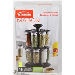 TRUDEAU 16 BOTTLE SPICE CAROUSEL