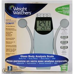 WEIGHT WATCHERS BY CONAIR BODY ANALYSIS GLASS