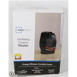 MAINSTAYS OSCILLATING CERAMIC HEATER