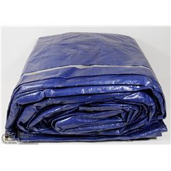 NEW BLUE TARP SIZE UNKNOWN