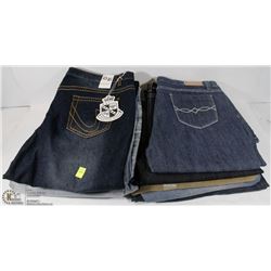 LOT OF 10 PAIRS OF JEANS (7 WOMENS, 3 MENS)