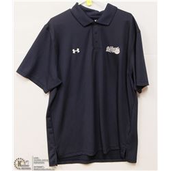 GOLD EYES UNDER ARMOUR GOLF SHIRT SIZE XL.