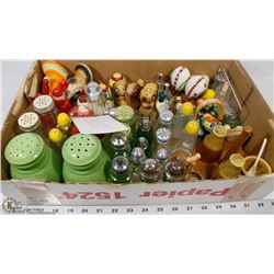 5) COLLECTION OF SALT & PEPPER SHAKERS INCL TOOTH