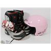 Image 1 : LOT WITH NEW KIDS SNOWBOARD BOOTS SIZE 5 AND