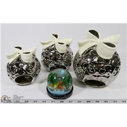 SET OF 3 MATCHING SHOWHOME CANDLEHOLDERS AND