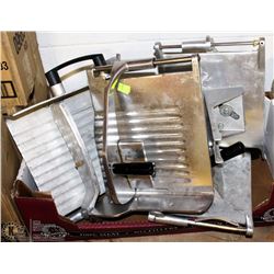 FLAT OF MEAT SLICER SLIDING TRAYS