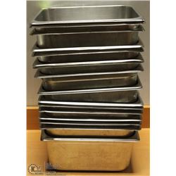 LOT OF 16 HALF SIZE METAL INSERTS