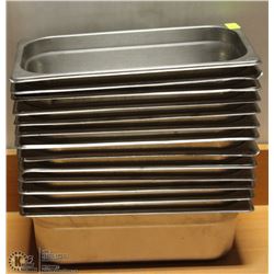 LOT OF 13 ONE THIRD SIZE METAL INSERTS