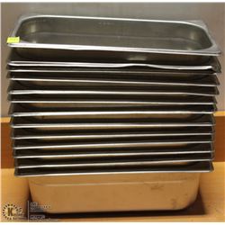 LOT OF 13 ONE THIRD SIZE METAL INSERTS