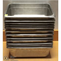 LOT OF 16 HALF SIZE METAL INSERTS