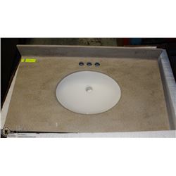 ALL IN ONE BATHROOM SINK WITH BACKSPLASH