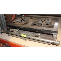 TWO BURNER CAST IRON POT STOVE