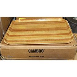 CASE OF 12 NEW CAFETERIA TRAYS