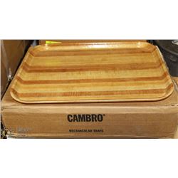 CASE OF 12 NEW CAFETERIA TRAYS