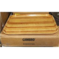 CASE OF 12 NEW CAFETERIA TRAYS