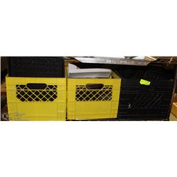 3 CRATES OF METAL BAKING TRAYS