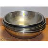 Image 1 : LOT OF 17 METAL MIXING BOWLS 16" & 18"