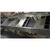 Image 1 : STAINLESS STEEL BAR SINK 8'X32" W/ 4" BACK SPLASH